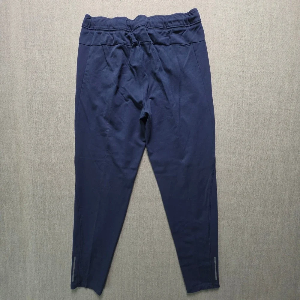 Russell Athletic Joggers Mens Large Navy Blue Zipper Pockets Performance Pants